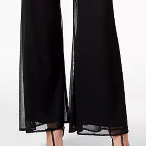 MSK Mesh Wide Leg palazzo dress pants - Small Petite